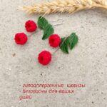 Удлиненные серьги с малиной из полимерной глины – это уникальное украшение, которое станет ярким акцентом в вашем образе.