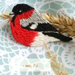 Брошь "Снегирь" — изображение 4