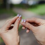 Серьги-гвоздики с бабочками — изображение 6