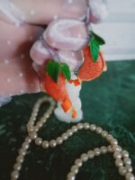 Серьги с долькой мандаринки — изображение 2