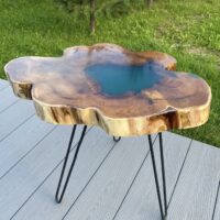 Стол из спила карагача.