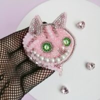 Брошь Чеширский кот