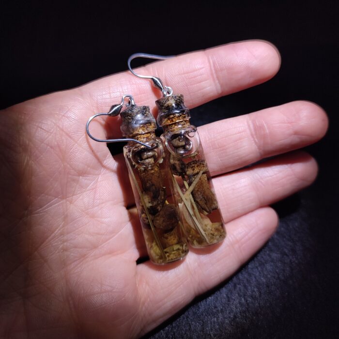 серьги склянки с интересным содержимым — изображение 9