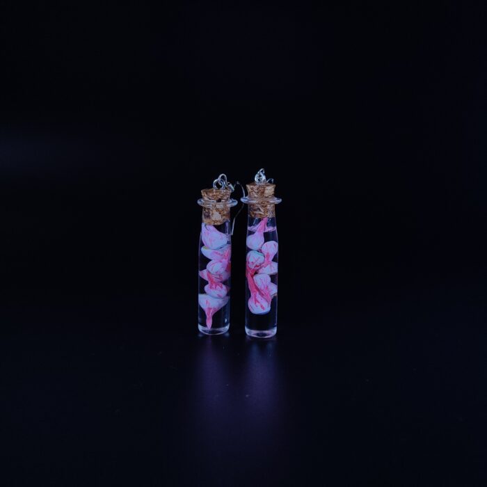 серьги склянки с интересным содержимым — изображение 7