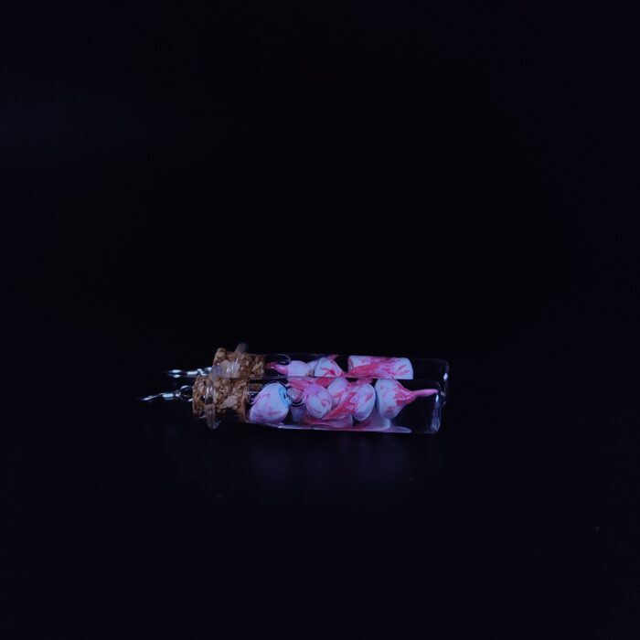 серьги склянки с интересным содержимым — изображение 8