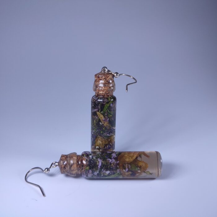серьги склянки с интересным содержимым — изображение 2