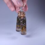 серьги склянки с интересным содержимым