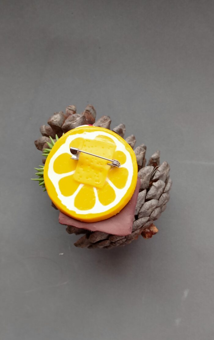 Брошь с лимоном — изображение 2
