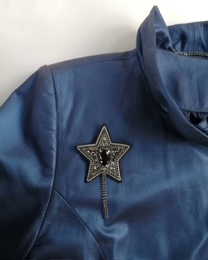 Комплект брошь и серьги в стиле милитари — изображение 2