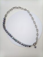 Колье с черным жемчугом