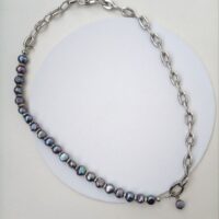 Колье с черным жемчугом