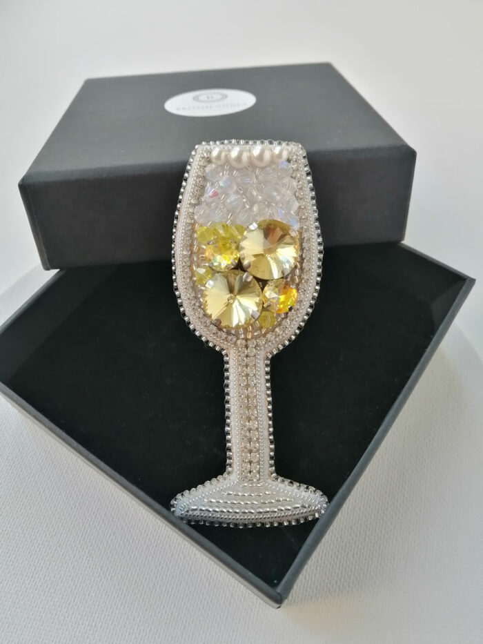 Брошь Бокал шампанского — изображение 6