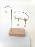 Серьги с чешским жемчугом (капля)