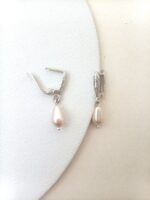 Серьги с чешским жемчугом (капля) — изображение 2