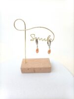 Серьги с чешским жемчугом (капля) — изображение 7