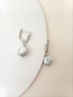 Серьги с чешским жемчугом (эллипс) — изображение 4