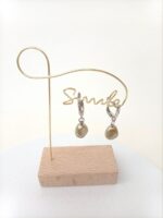 Серьги с чешским жемчугом (эллипс) — изображение 7