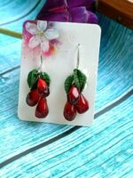 Серьги с гранатом — изображение 2