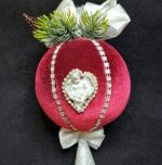 набор новогодних шаров ручной работы 5 штук