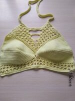 Кроп топ на завязках(шнуровка), связано крючком, ручная работа — изображение 12