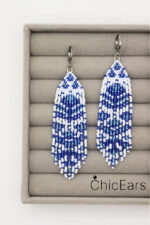 Серьги "Гжель"