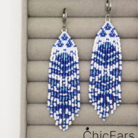 Серьги "Гжель"