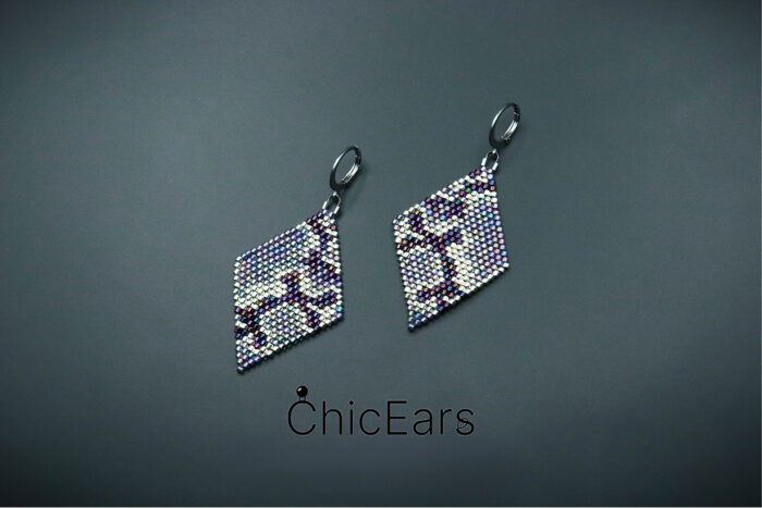 Серьги "Змеиная кожа" (вариативные) — изображение 5