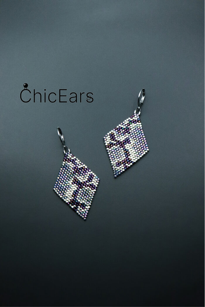 Серьги "Змеиная кожа" (вариативные) — изображение 4