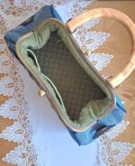 Сумка женская джинсовая с фермуаром, джинсовый стиль — изображение 5