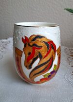 Год Лошади: кружка с ручной росписью, подарок на новый год