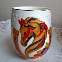 Год Лошади: кружка с ручной росписью, подарок на новый год