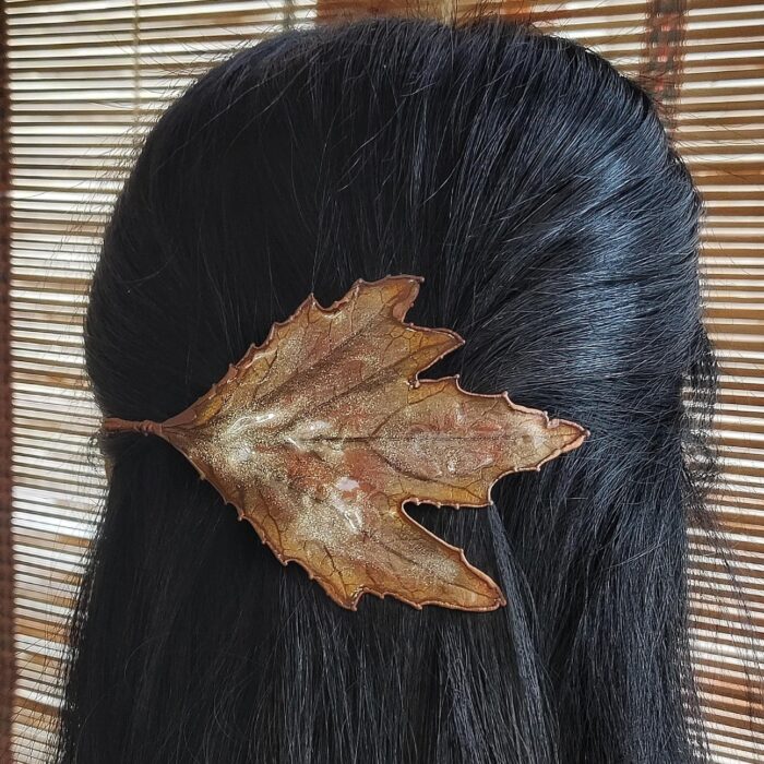 Заколка-автомат | "Капли Дождя" | — изображение 6