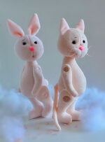 Плюшевый котик и зайка — изображение 4