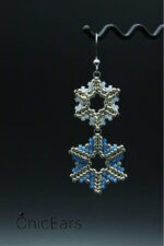 Серьги "Снежинки" (длинные) — изображение 4