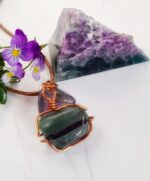 Кулоны с зеленым флюоритом: "Нежность сердца", "Глаз дракона", "Мятный леденец". — изображение 2