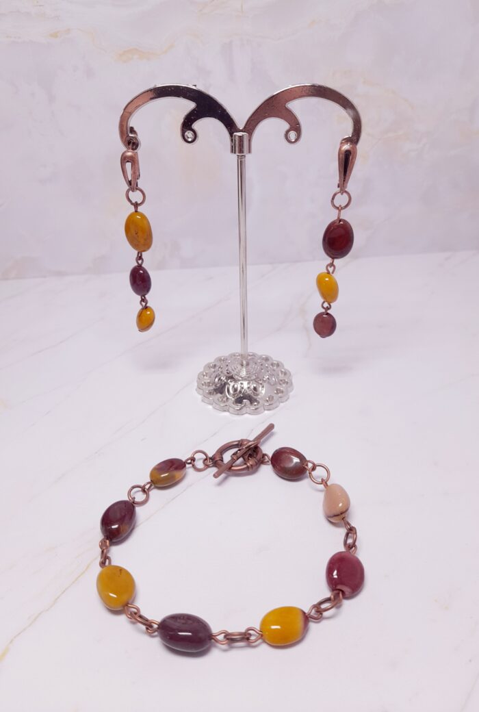 Браслет с яшмой Мукаит — изображение 3