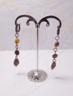 Серьги с яшмой мукаит — изображение 2