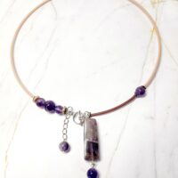 Колье-фермуар с аметистом