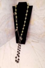 Колье-трансформер с гранатом и пренитом — изображение 2