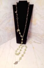 Колье-трансформер с гранатом и пренитом — изображение 3