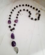 Колье- трансформер с гранатом-альмандином и аметистом — изображение 2