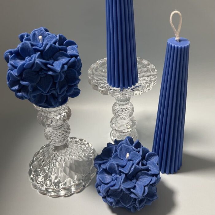 "Голубая Гортензия" набор свечей — изображение 2