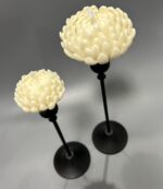 "Хризантемы" набор свечей, 2 шт, молочные — изображение 2