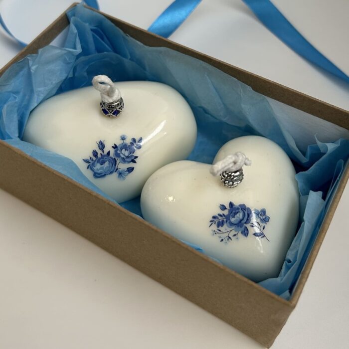 Набор свечей "Голубые цветы" — изображение 4