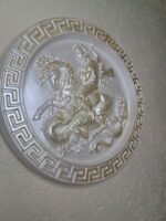 Панно из гипса «Георгий Победоносец» — интерьерный декор ручной работы — изображение 3
