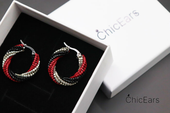 Серьги "Красные маки" — изображение 6