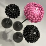 "Хризантемы", набор свечей, 2 шт, черные — изображение 2