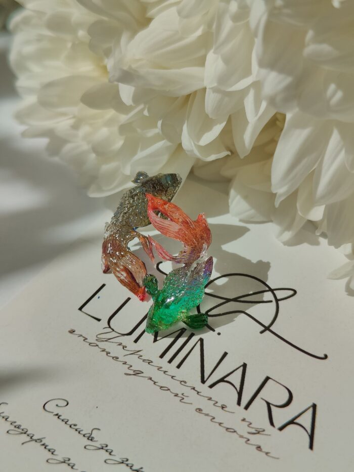 Серьги - гвоздики "Рыбки" — изображение 9