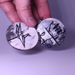 деревянные серьги Журавли — изображение 10