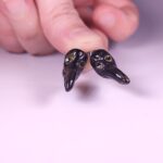 серьги гвоздики Чумной Доктор